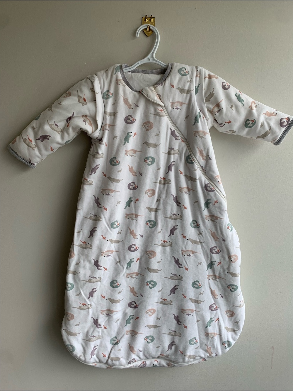 Baby | Nest Designs 3.5 TOG Sleep Sack 6-18 Months, Otter & Koi Print - AS-IS
